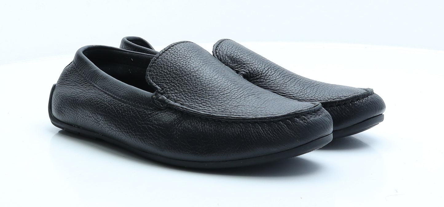 Clarks Mens Black Faux Leather Loafer Casual UK 10 EUR 44