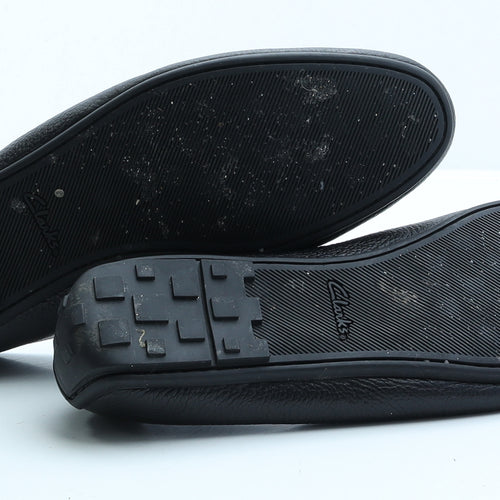 Clarks Mens Black Faux Leather Loafer Casual UK 10 EUR 44