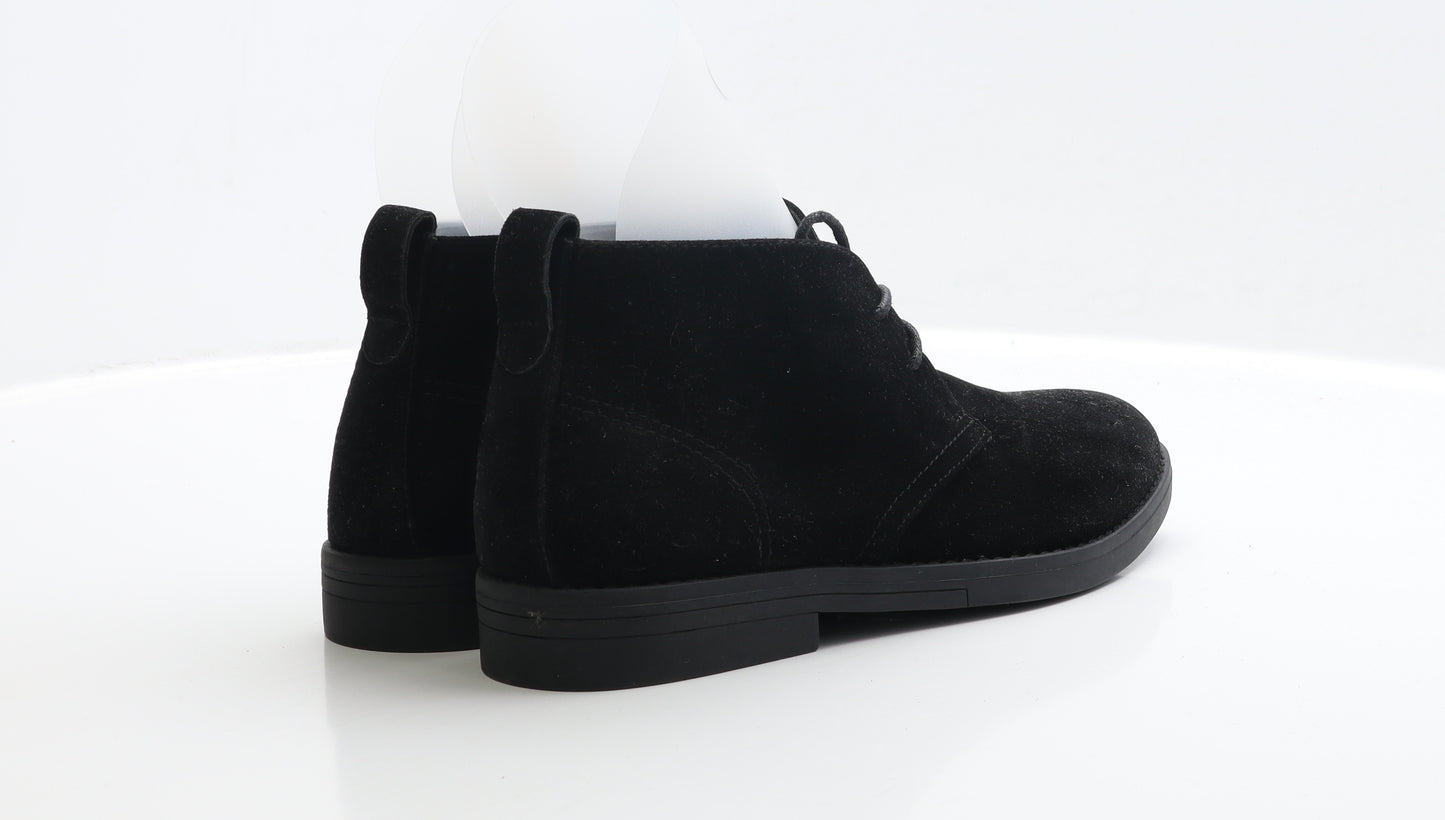New Look Mens Black Faux Suede Oxford Casual UK 7 EUR 41