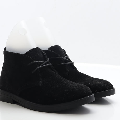 New Look Mens Black Faux Suede Oxford Casual UK 7 EUR 41