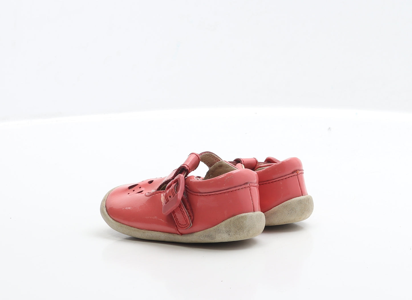 Clarks Girls Pink PVC Flat UK 4