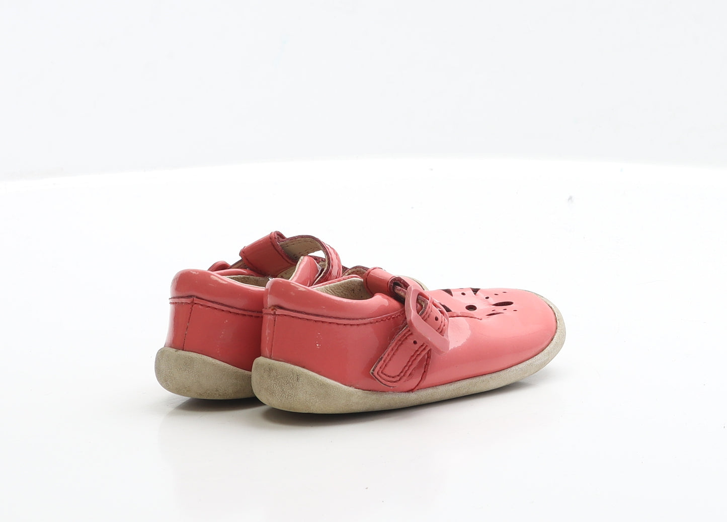Clarks Girls Pink PVC Flat UK 4