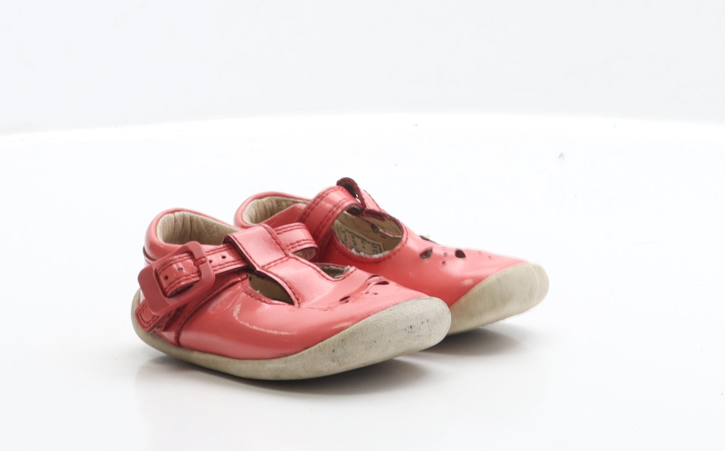 Clarks Girls Pink PVC Flat UK 4