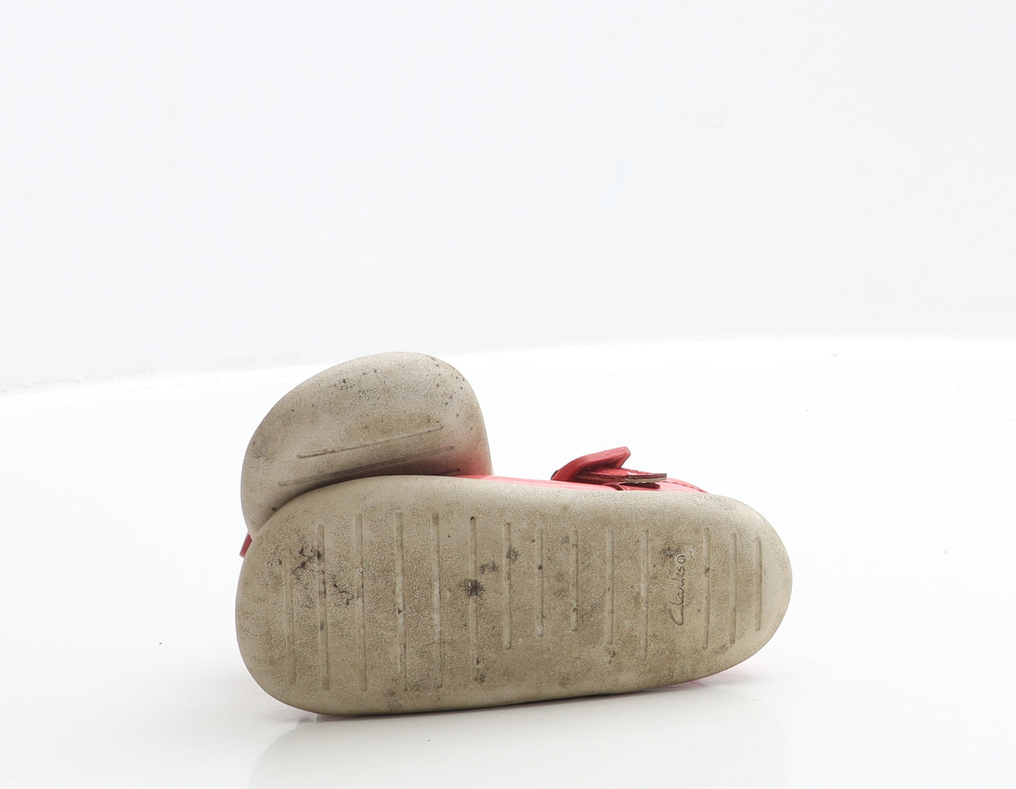 Clarks Girls Pink PVC Flat UK 4