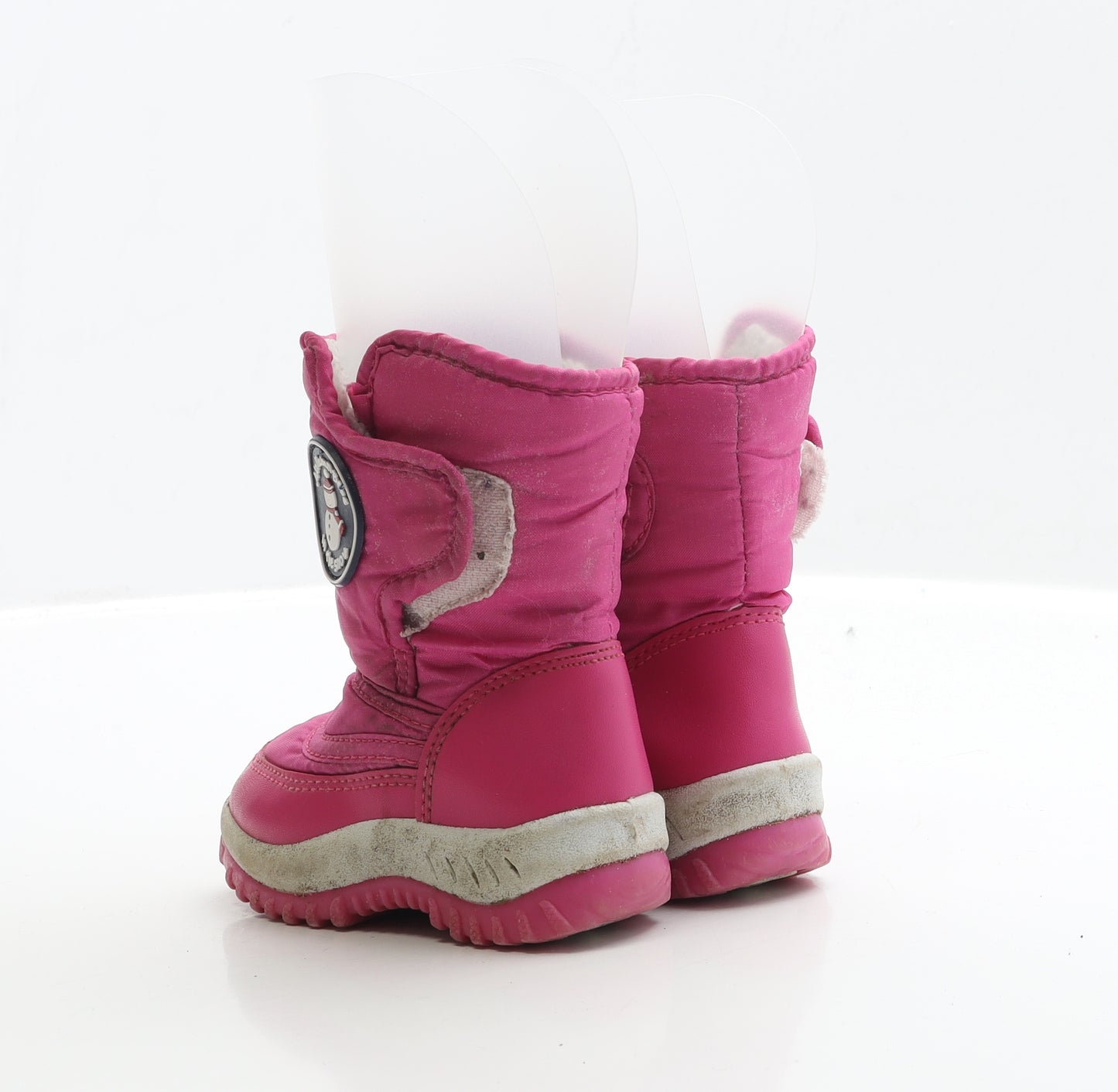 JoJo Maman Bébé Girls Pink Polyester Snow Boot Boot UK 4 EUR 21