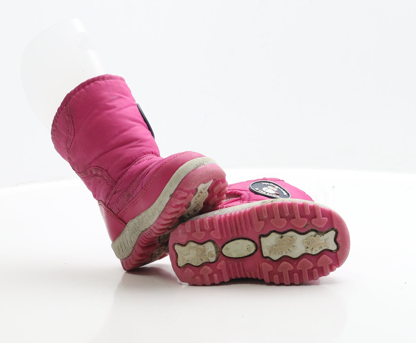 JoJo Maman Bébé Girls Pink Polyester Snow Boot Boot UK 4 EUR 21