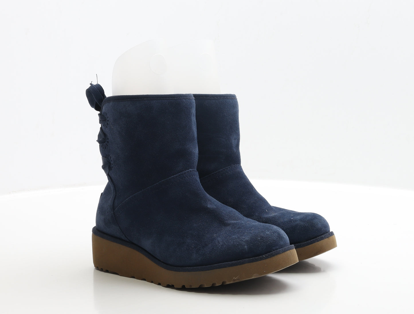 UGG Womens Blue Leather Shearling Style Boot UK 3.5 EUR 36