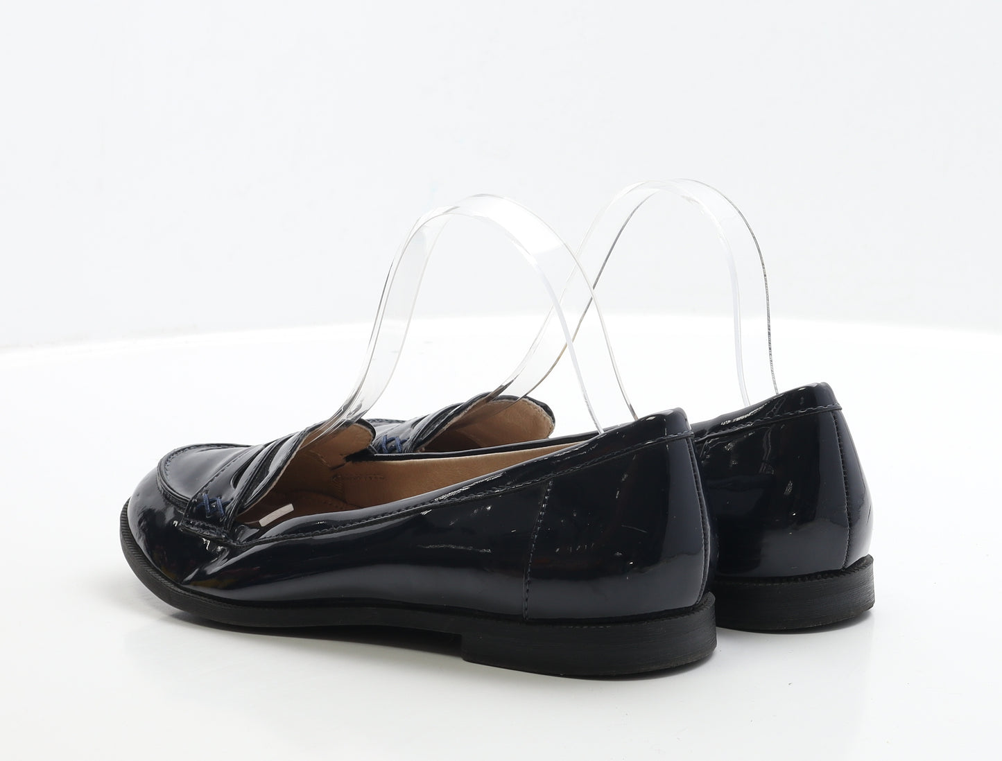 NEXT Womens Blue Vinyl Loafer Flat UK 5 EUR 38