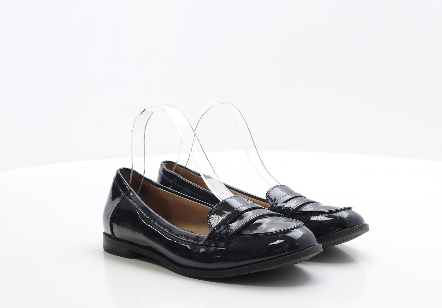 NEXT Womens Blue Vinyl Loafer Flat UK 5 EUR 38