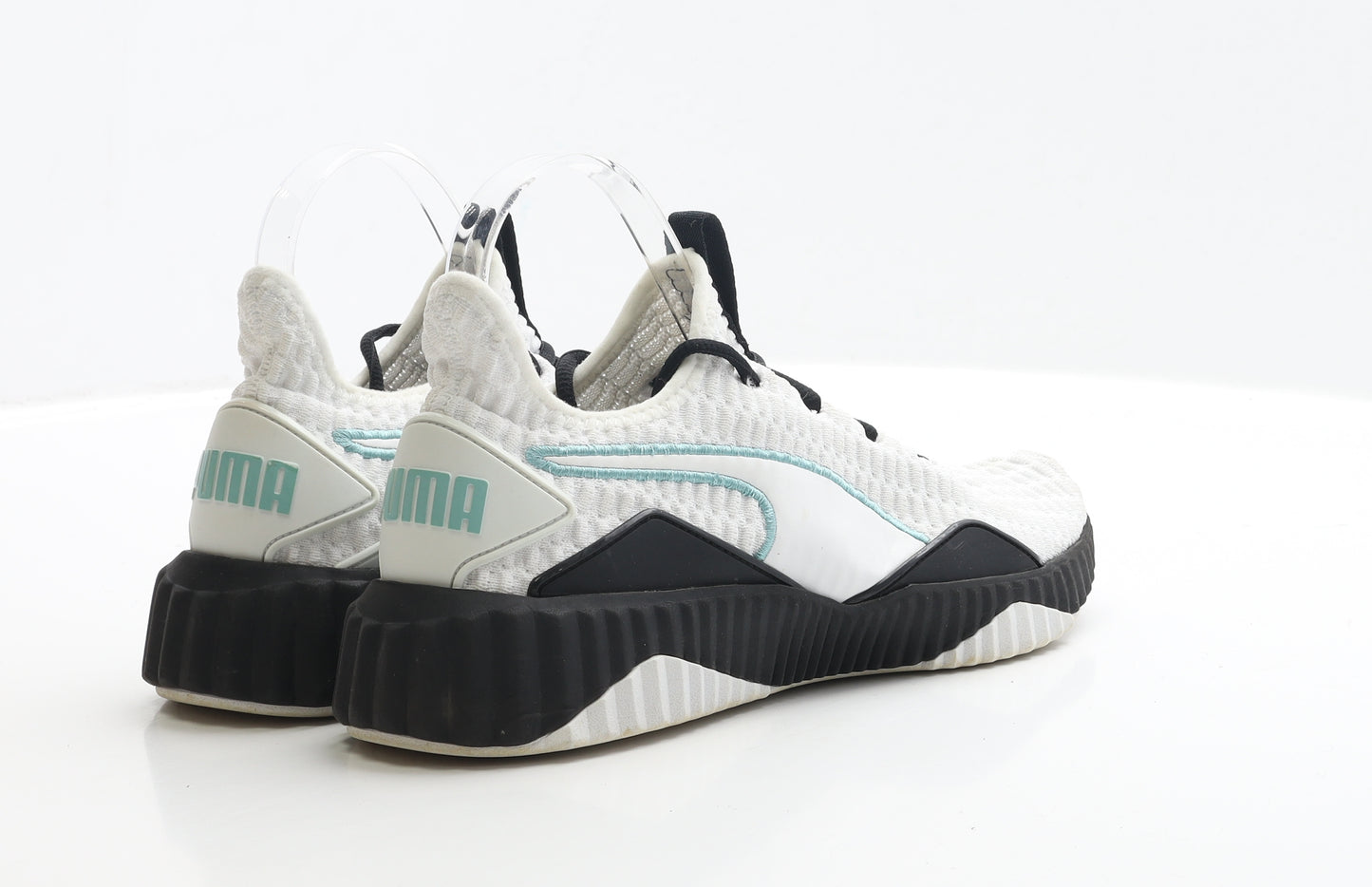 PUMA Womens White Polyester Trainer UK 5 EUR 38