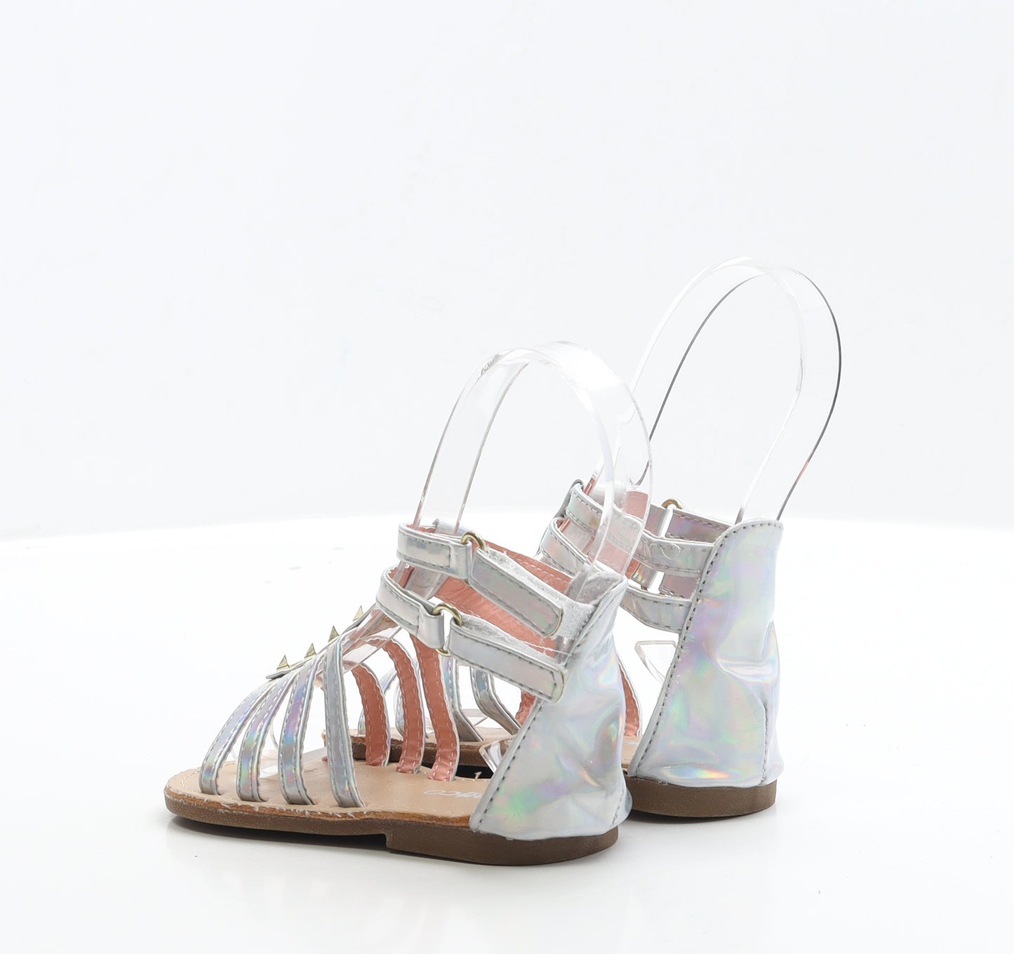 Pep&Co Girls Silver Polyester Gladiator Sandal UK 7 EUR 24