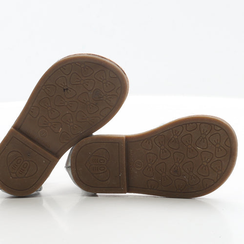 Pep&Co Girls Silver Polyester Gladiator Sandal UK 7 EUR 24