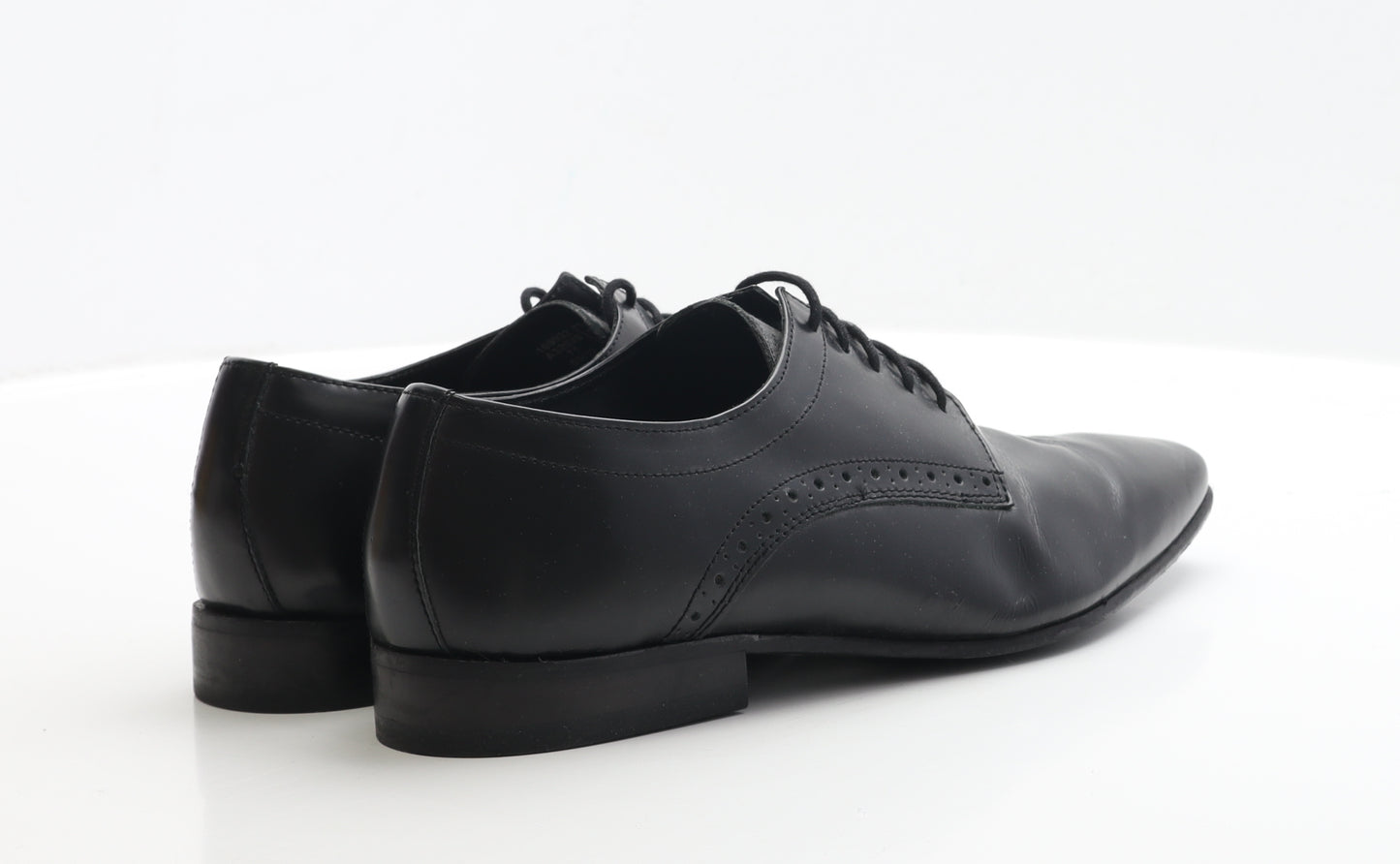 NEXT Mens Black Leather Oxford Dress UK 9 EUR 43