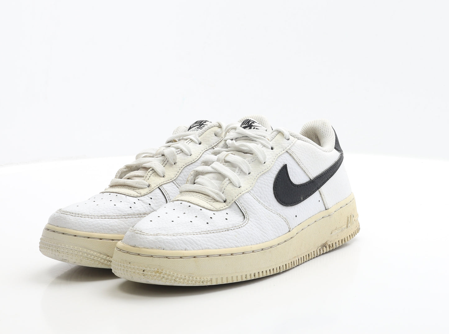 Nike Womens White Polyester Trainer UK 5.5 EUR 38.5 - Air Force 1