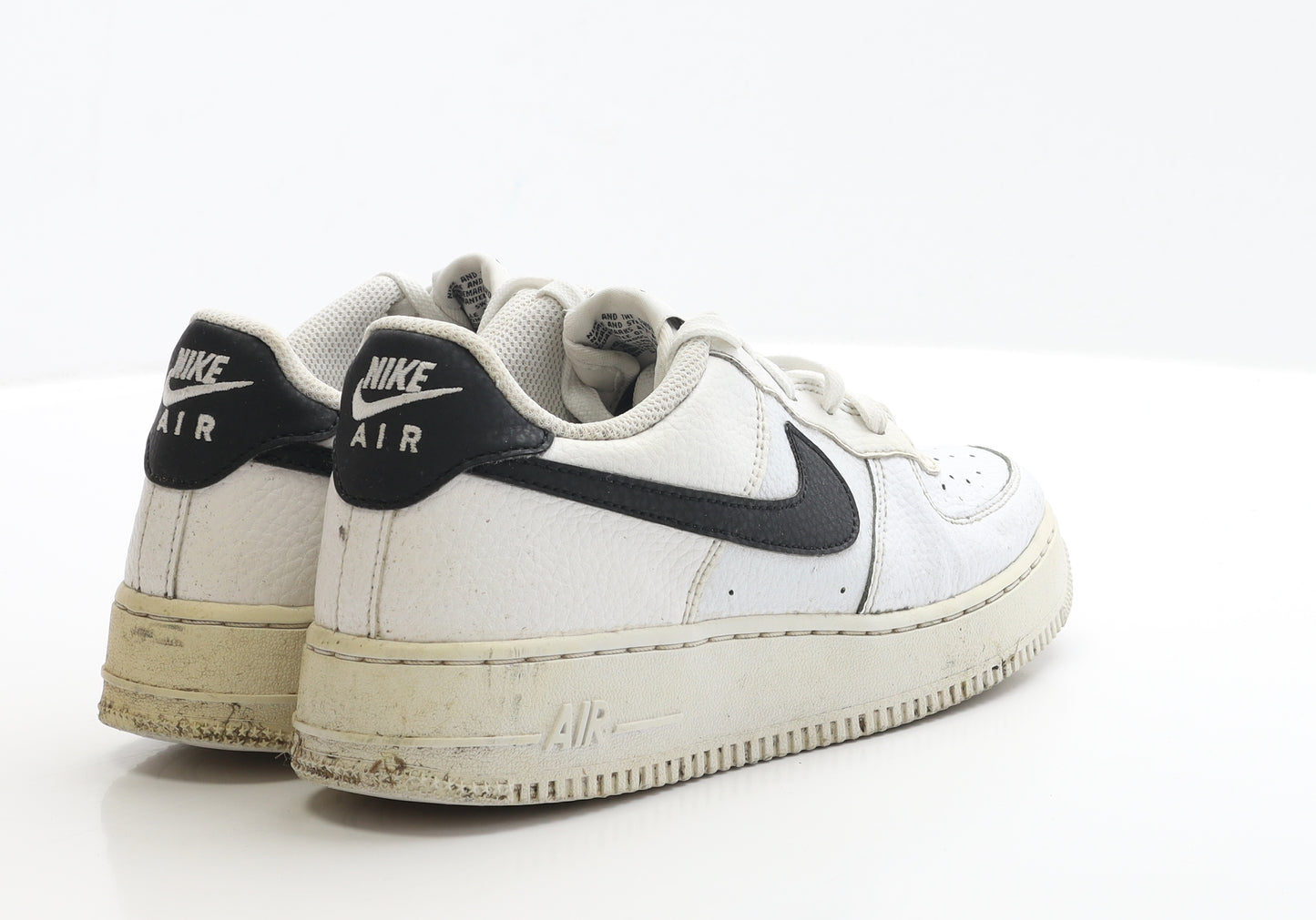 Nike Womens White Polyester Trainer UK 5.5 EUR 38.5 - Air Force 1