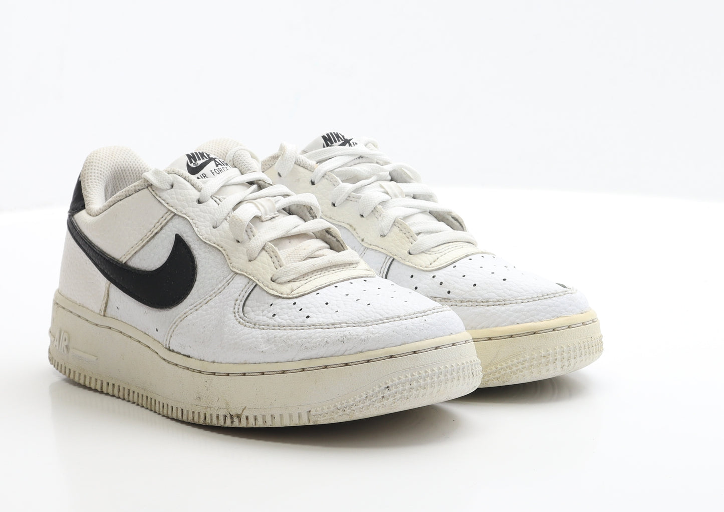 Nike Womens White Polyester Trainer UK 5.5 EUR 38.5 - Air Force 1