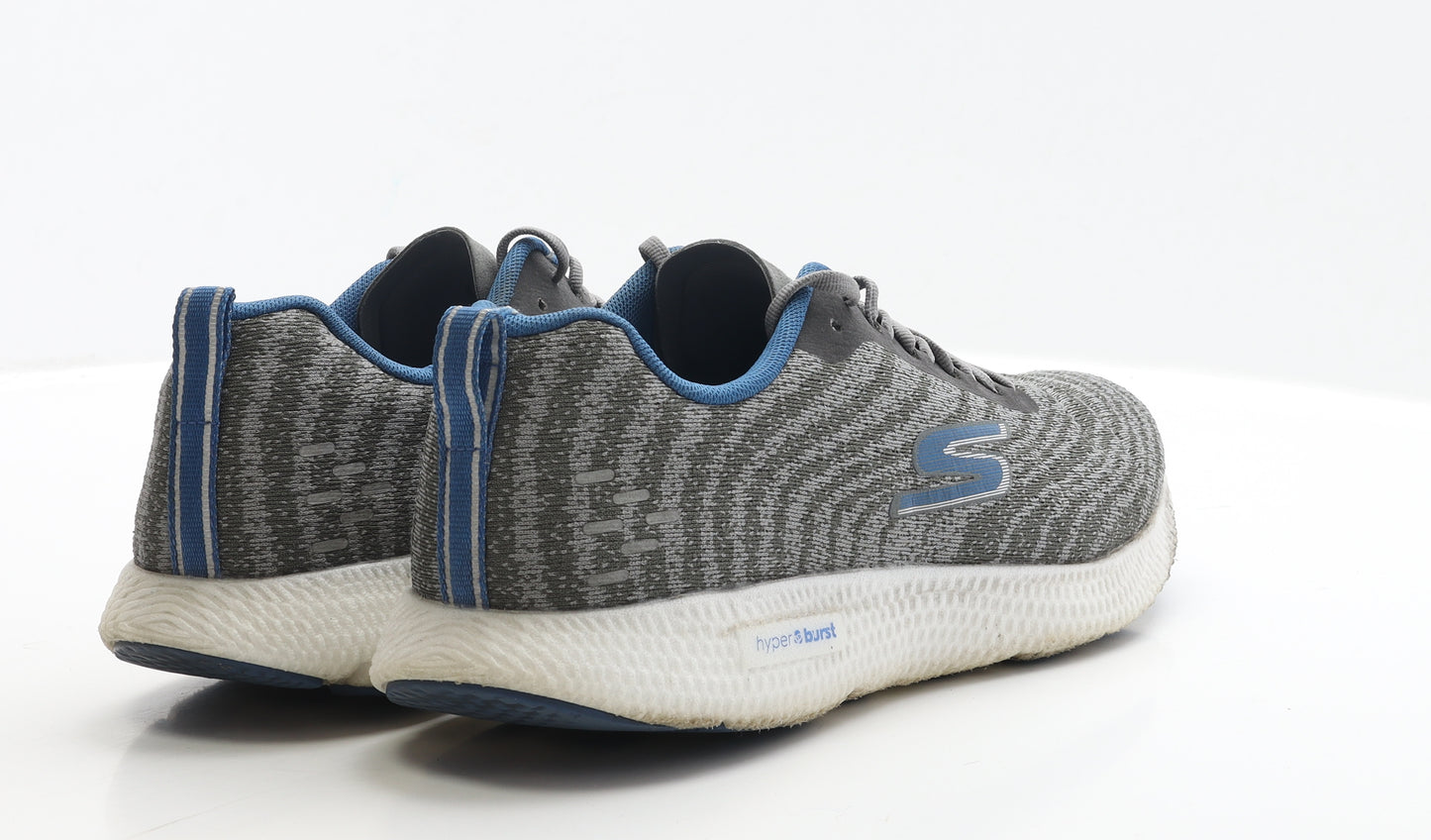 Skechers Mens Grey Polyester Trainer UK 11 EUR 45.5