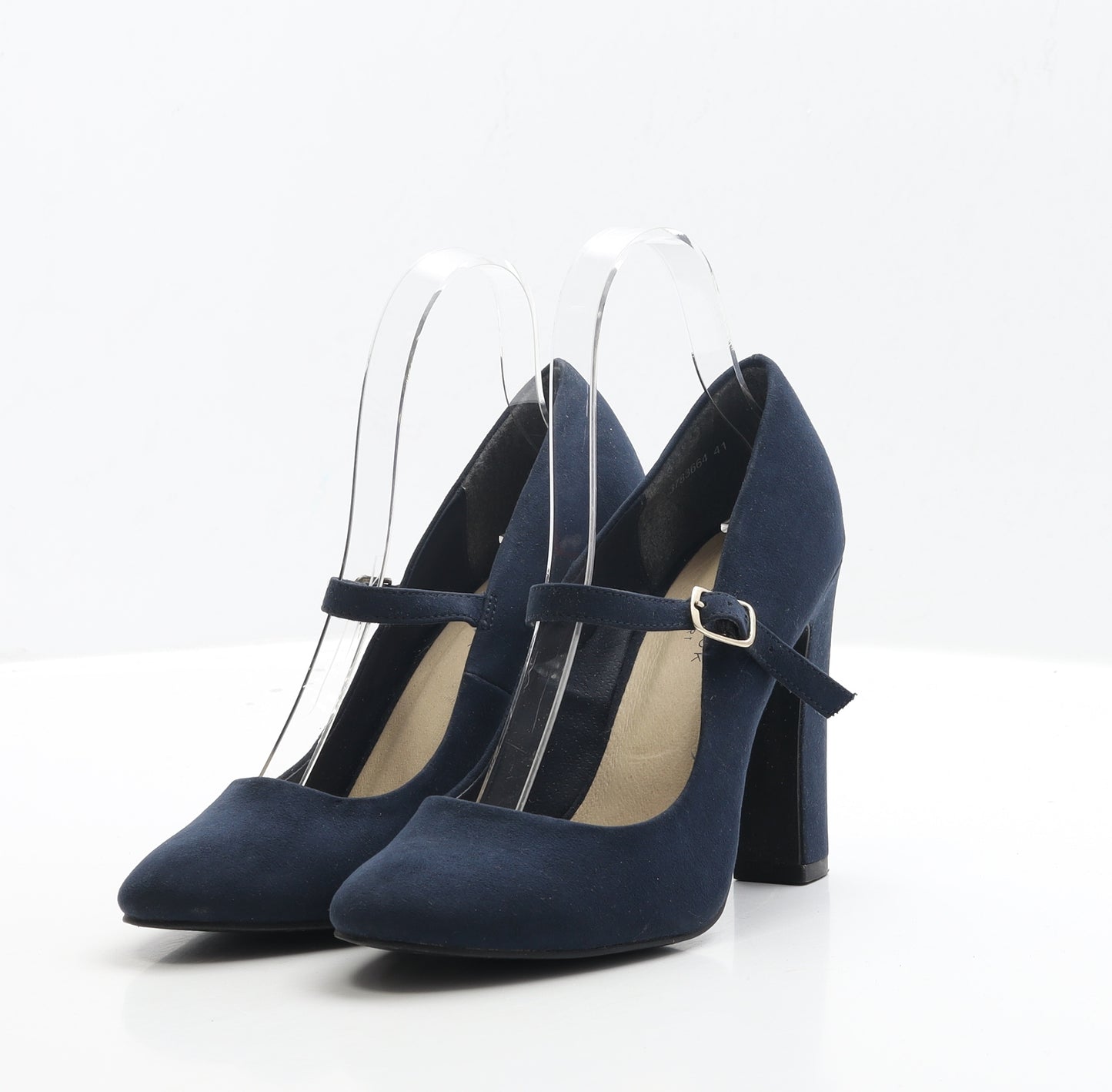 New Look Womens Blue Faux Suede Court Heel UK 5 EUR 38