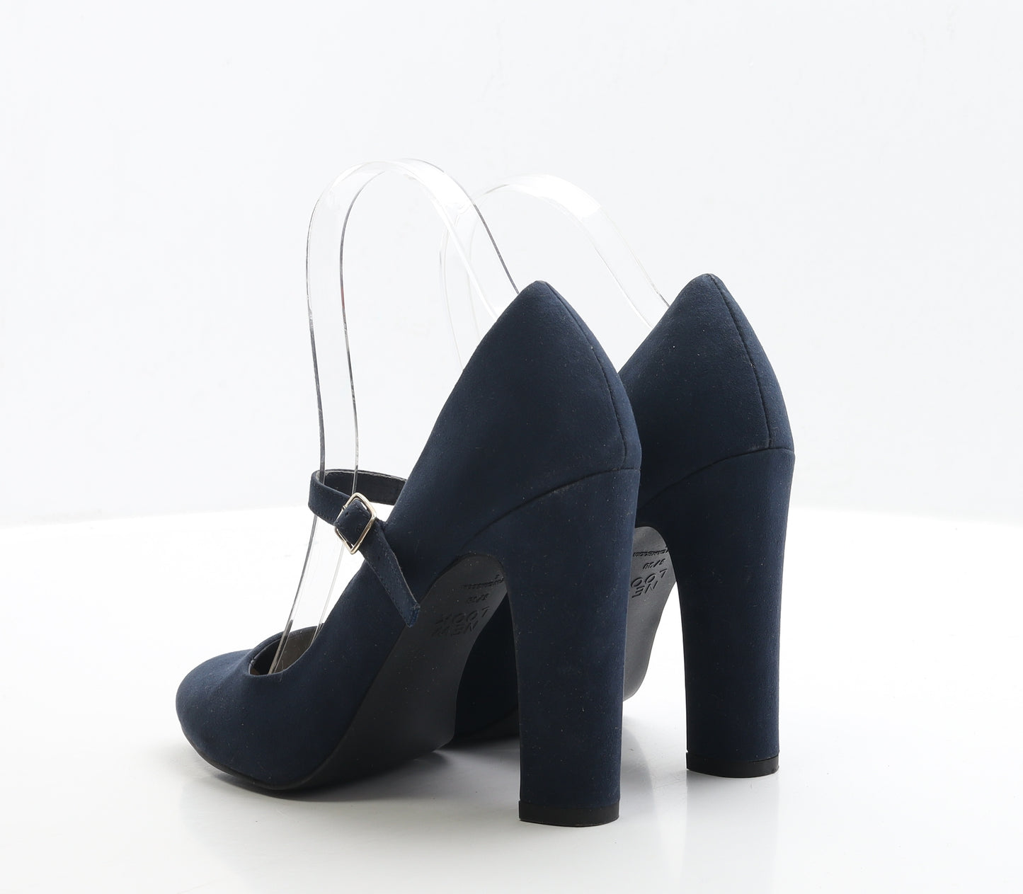 New Look Womens Blue Faux Suede Court Heel UK 5 EUR 38