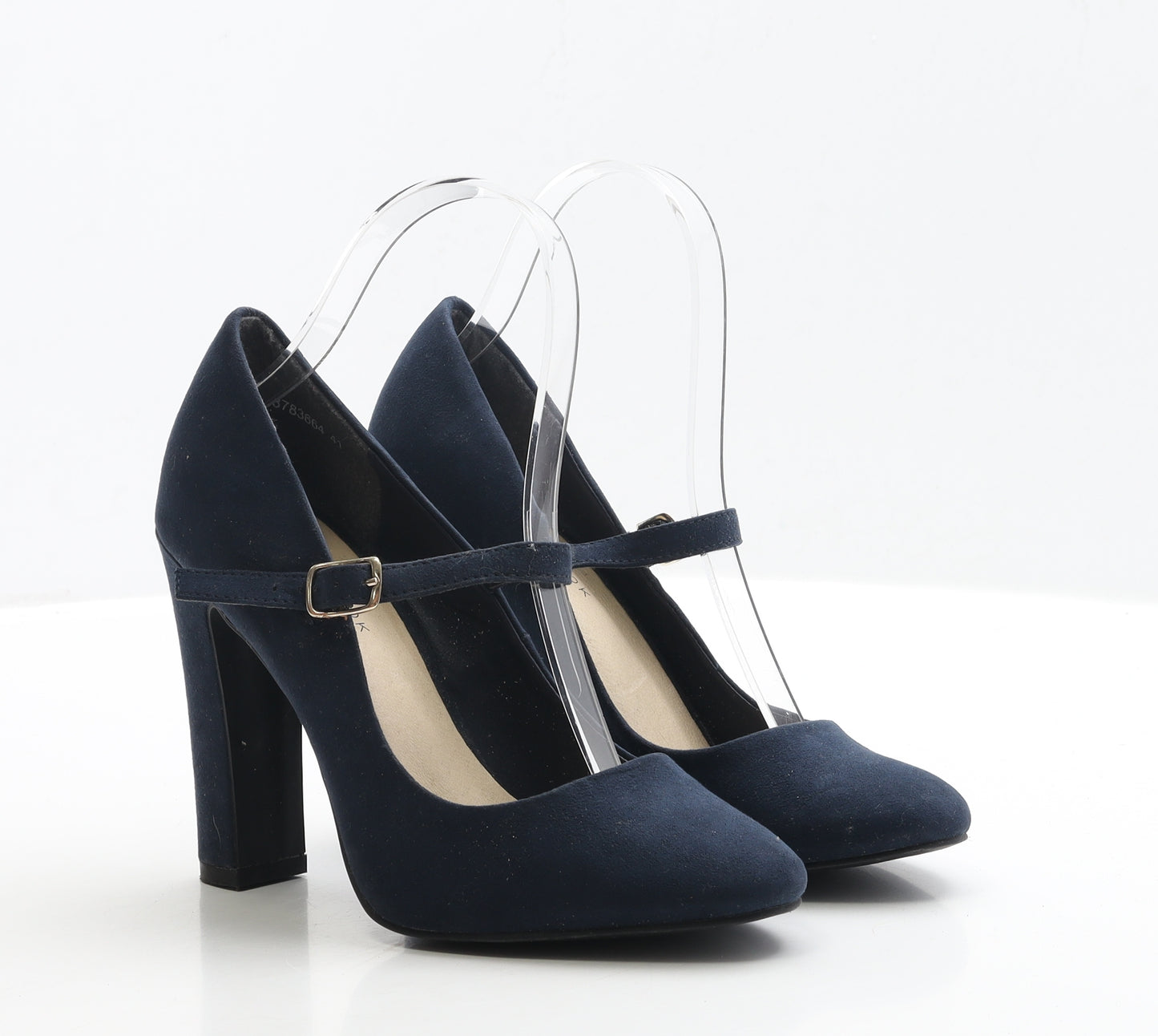 New Look Womens Blue Faux Suede Court Heel UK 5 EUR 38