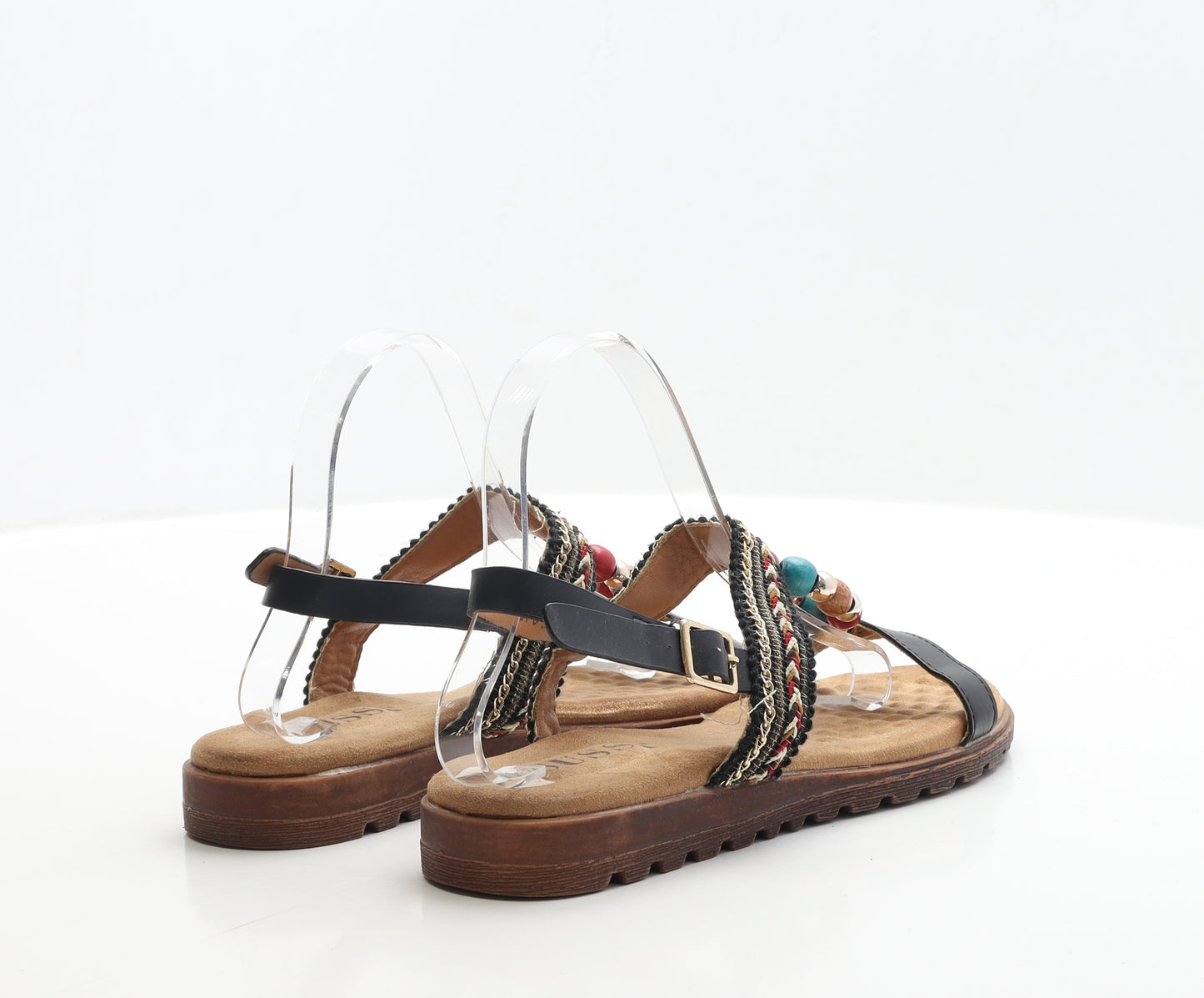 Susst Womens Black Polyester Slingback Sandal UK 6 EUR 39