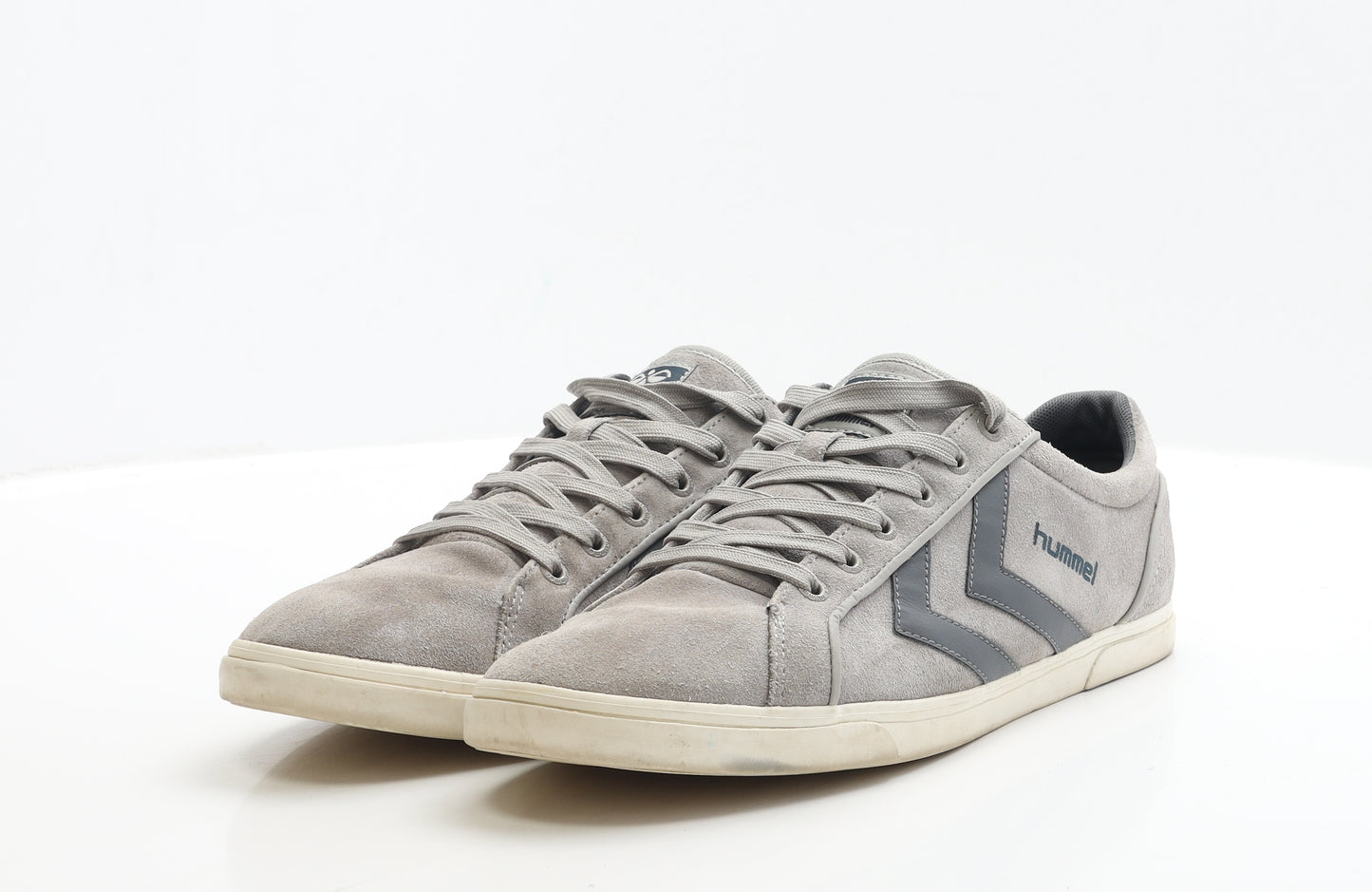 Hummel Mens Grey Faux Suede Trainer UK 10 EUR 44