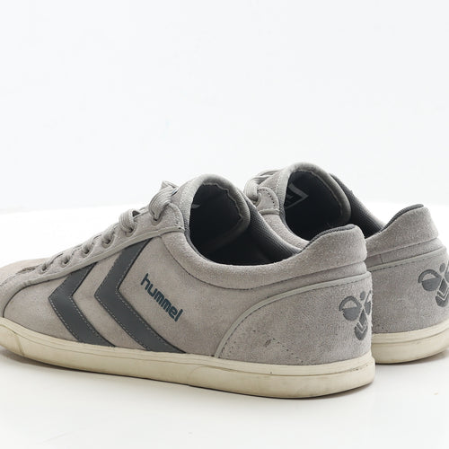 Hummel Mens Grey Faux Suede Trainer UK 10 EUR 44