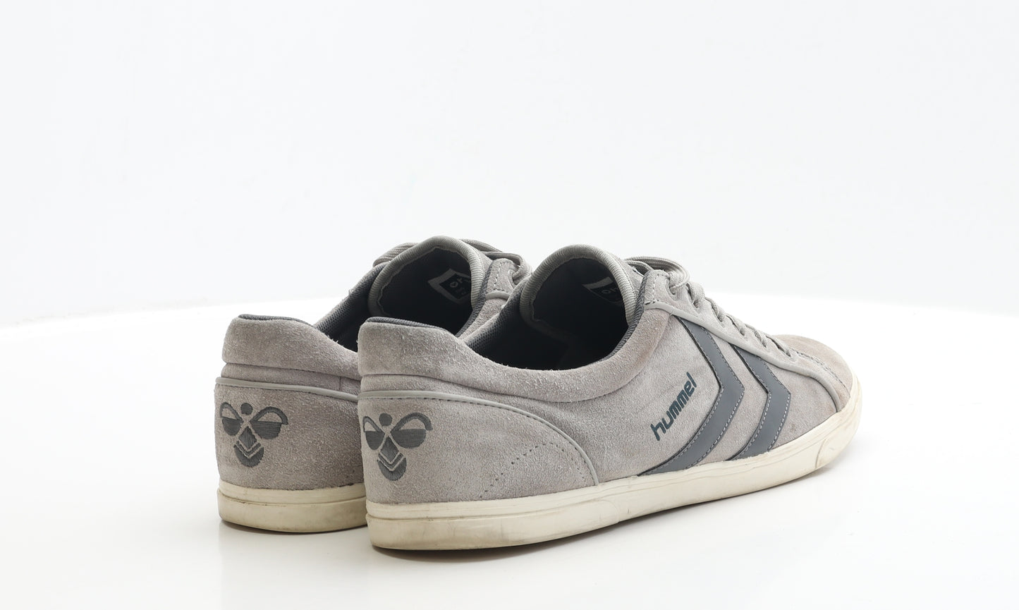 Hummel Mens Grey Faux Suede Trainer UK 10 EUR 44