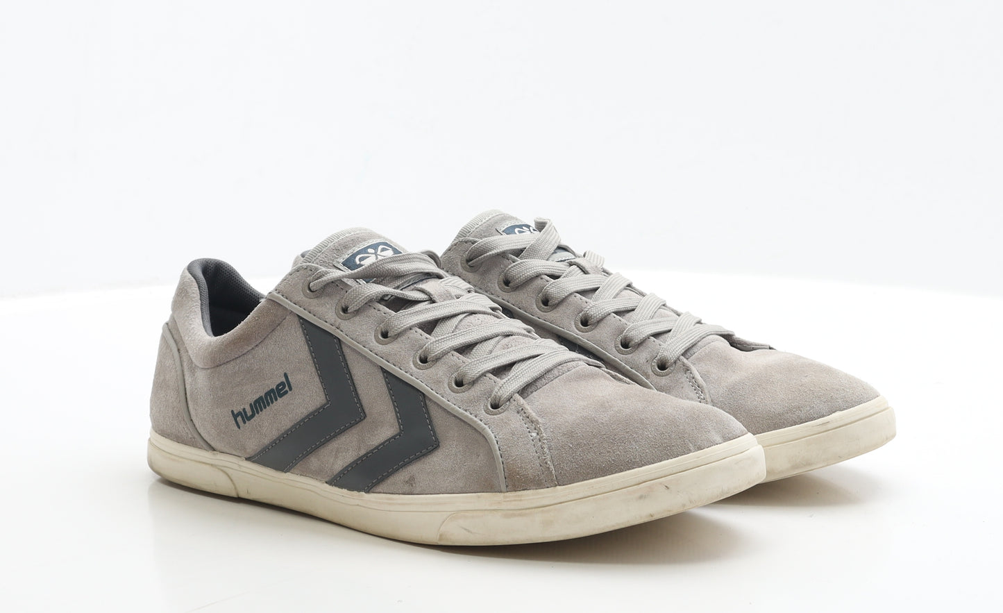 Hummel Mens Grey Faux Suede Trainer UK 10 EUR 44