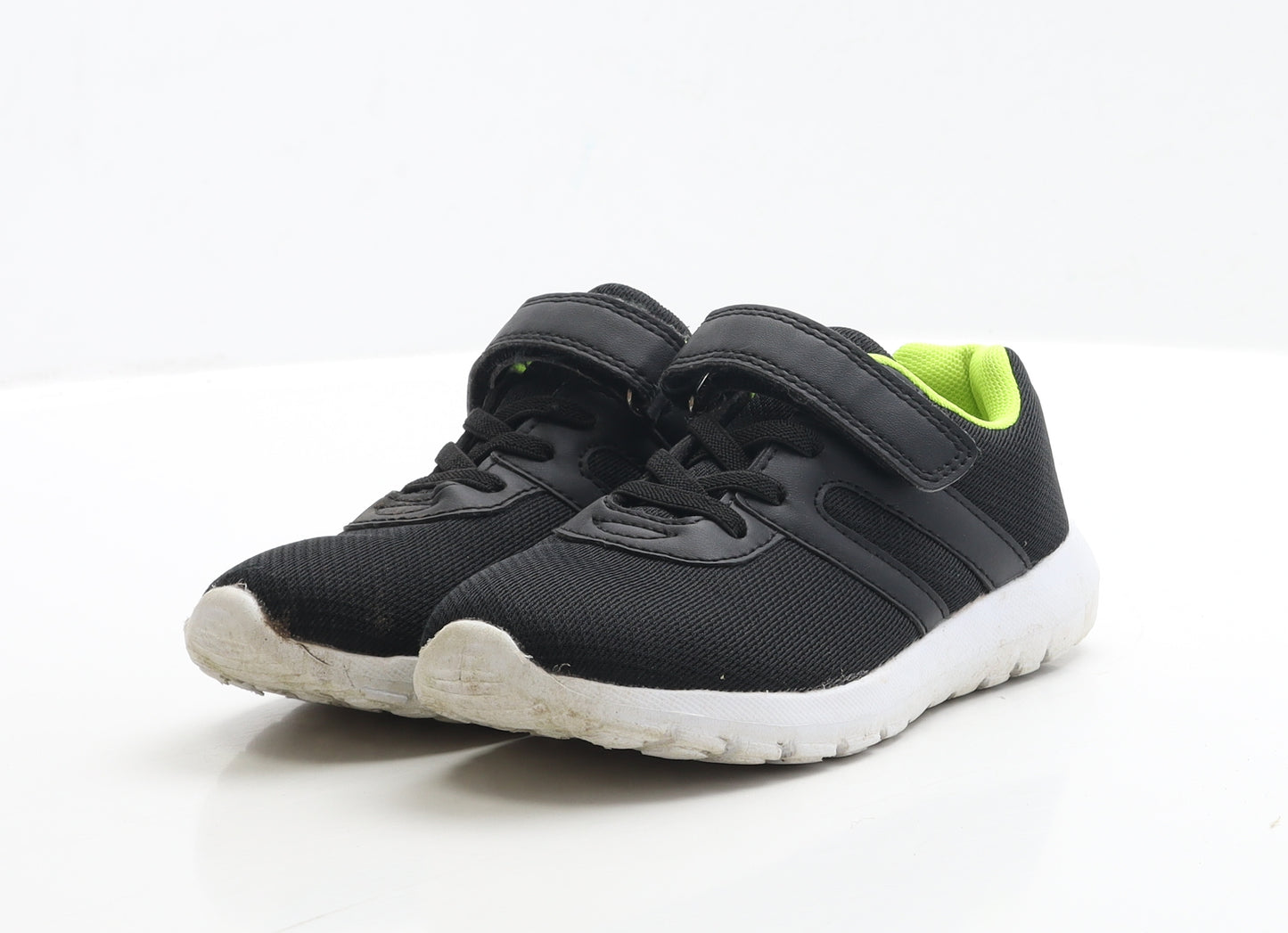 Dunnes Stores Boys Black Polyester Trainer UK 12 EUR 30 - Lace up