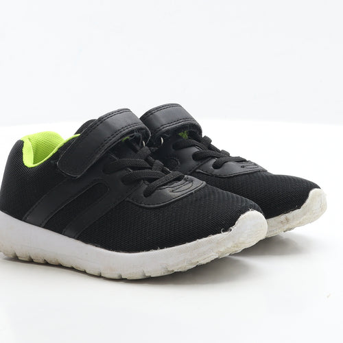 Dunnes Stores Boys Black Polyester Trainer UK 12 EUR 30 - Lace up