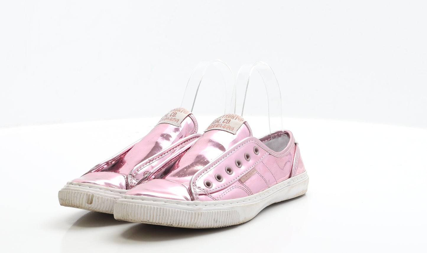 Superdry Womens Pink PVC Trainer UK 4 EUR 37