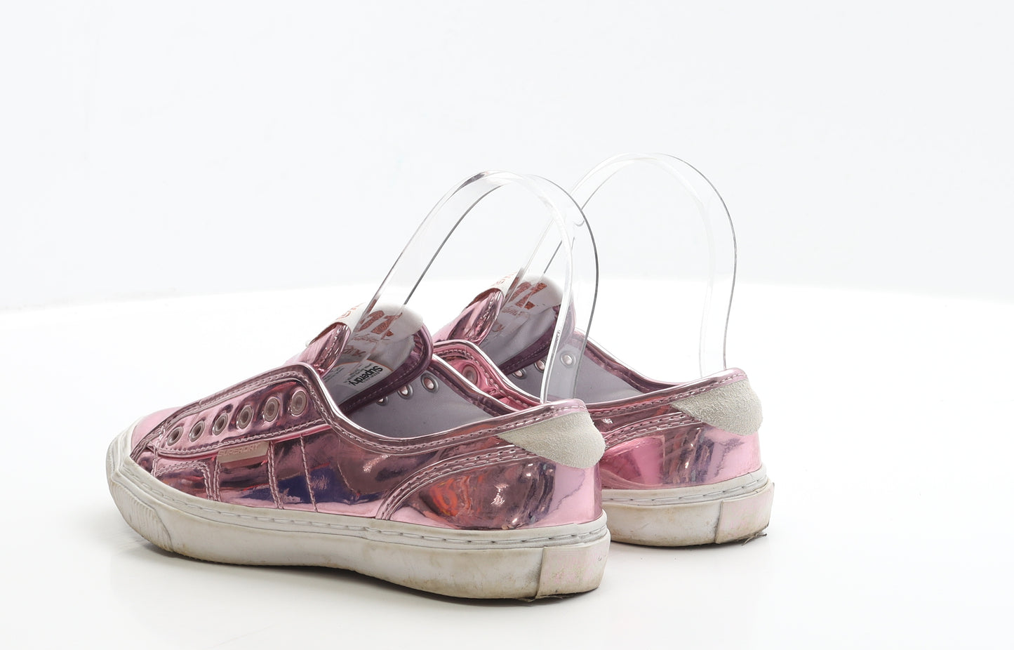 Superdry Womens Pink PVC Trainer UK 4 EUR 37