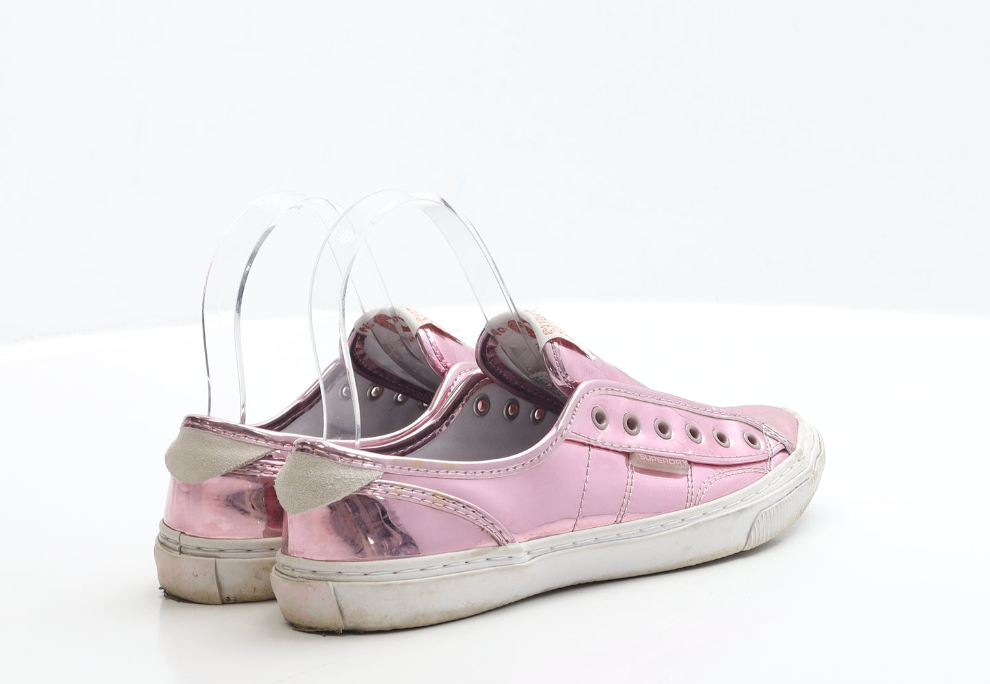 Superdry Womens Pink PVC Trainer UK 4 EUR 37