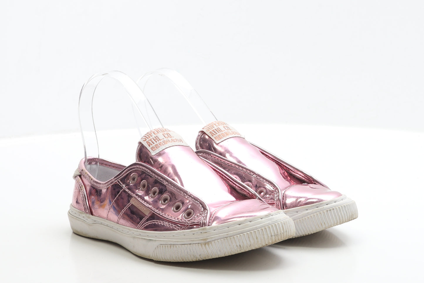 Superdry Womens Pink PVC Trainer UK 4 EUR 37