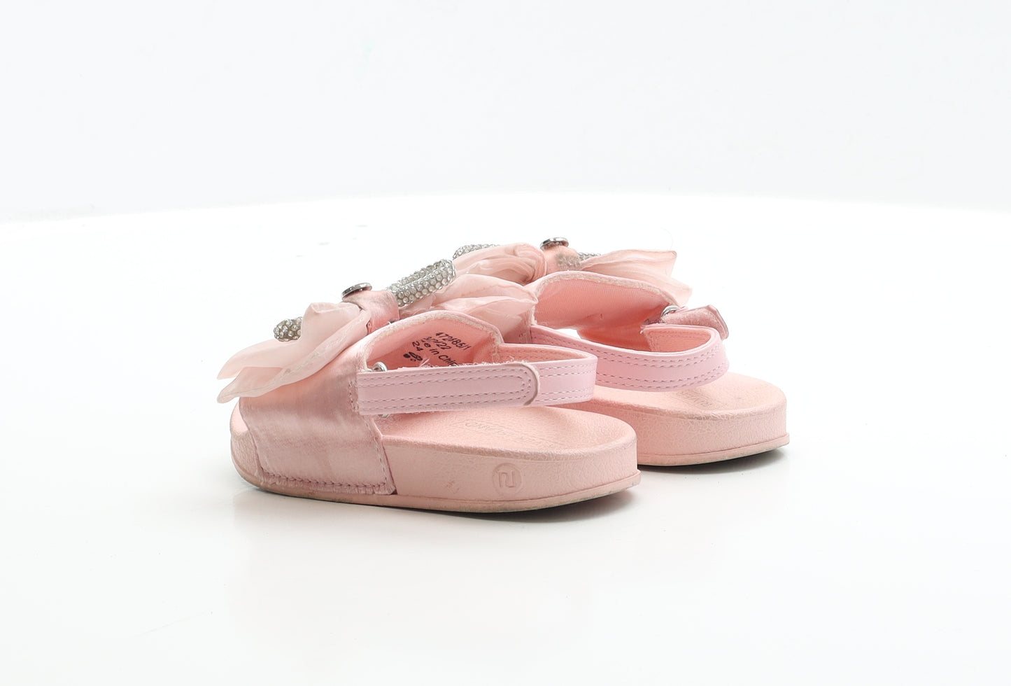 River Island Girls Pink Polyester Slingback Sandal UK 7 EUR 24