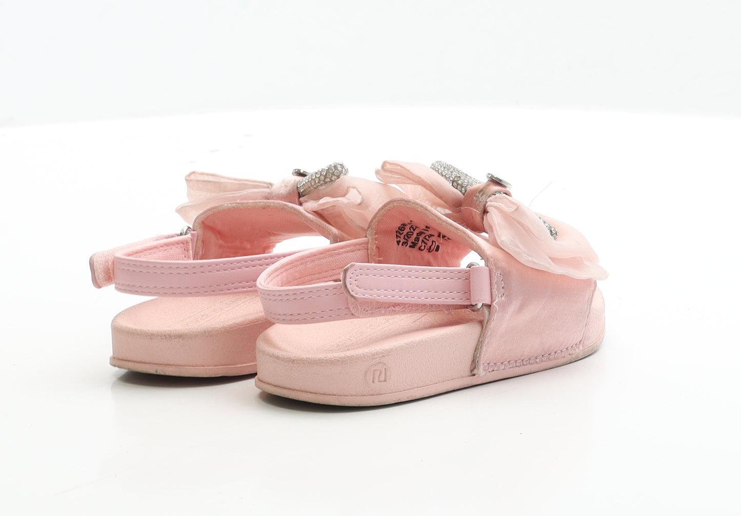 River Island Girls Pink Polyester Slingback Sandal UK 7 EUR 24