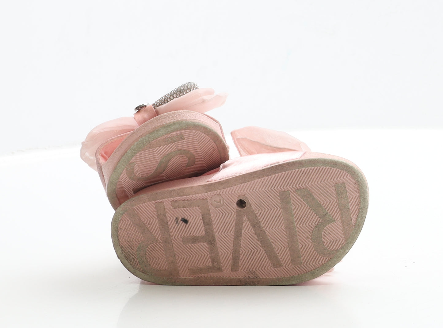 River Island Girls Pink Polyester Slingback Sandal UK 7 EUR 24