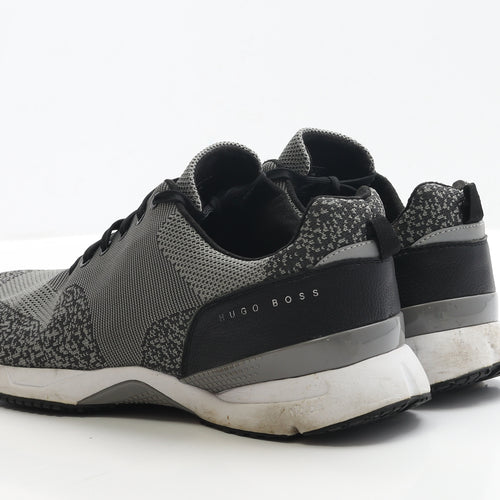 HUGO BOSS Mens Grey Polyester Trainer UK 11 EUR 45