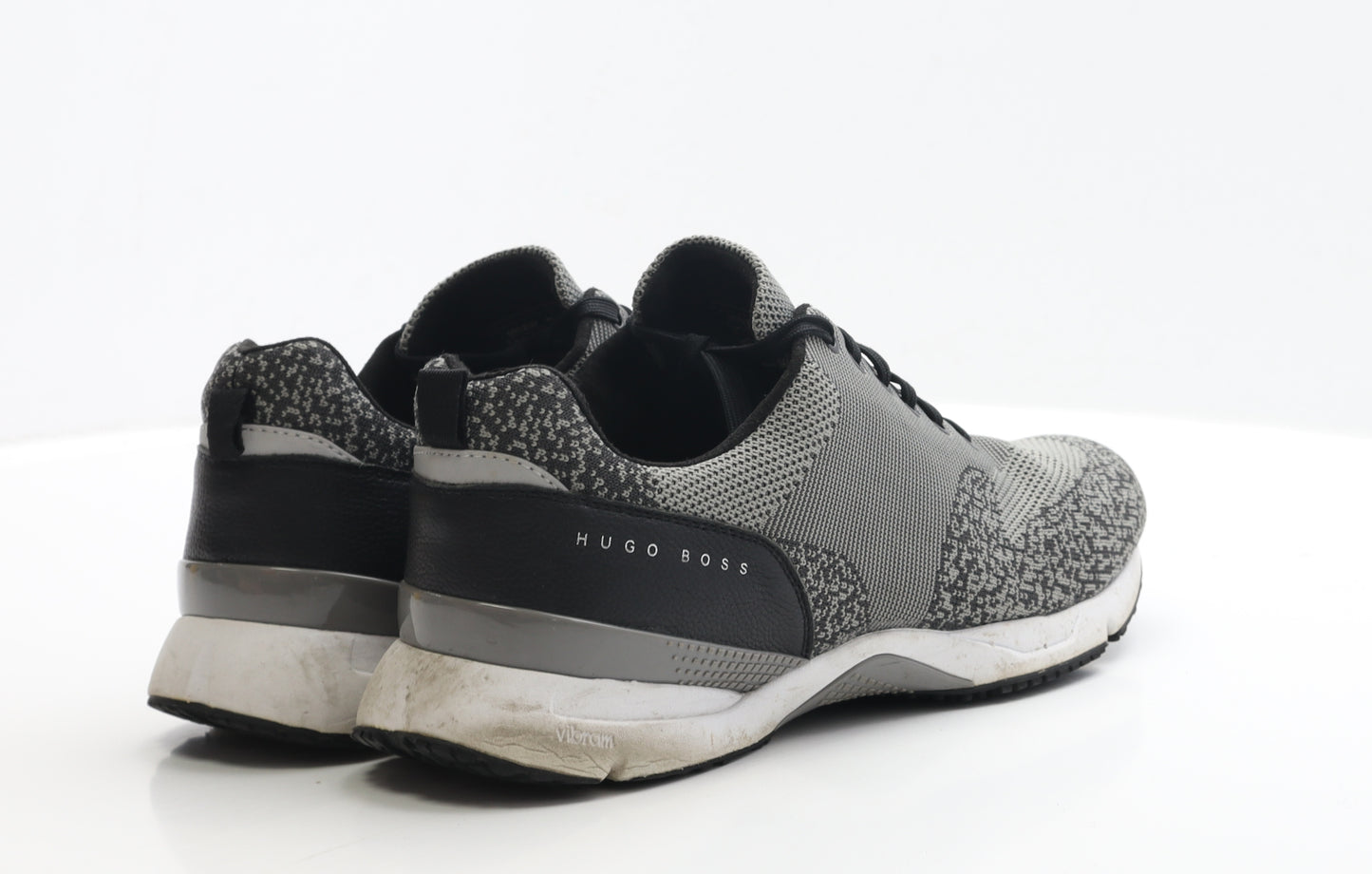 HUGO BOSS Mens Grey Polyester Trainer UK 11 EUR 45