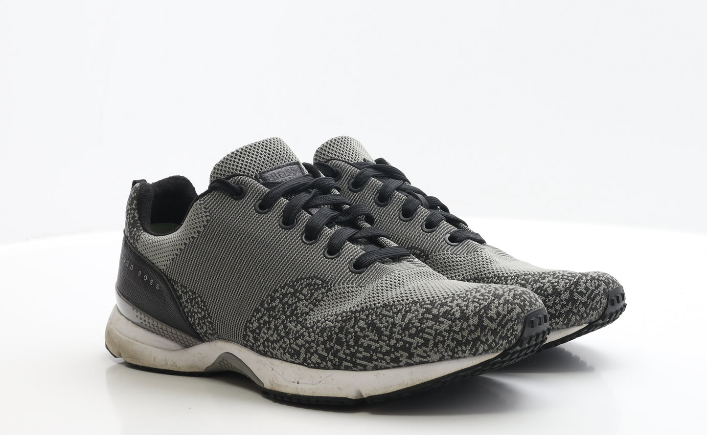 HUGO BOSS Mens Grey Polyester Trainer UK 11 EUR 45