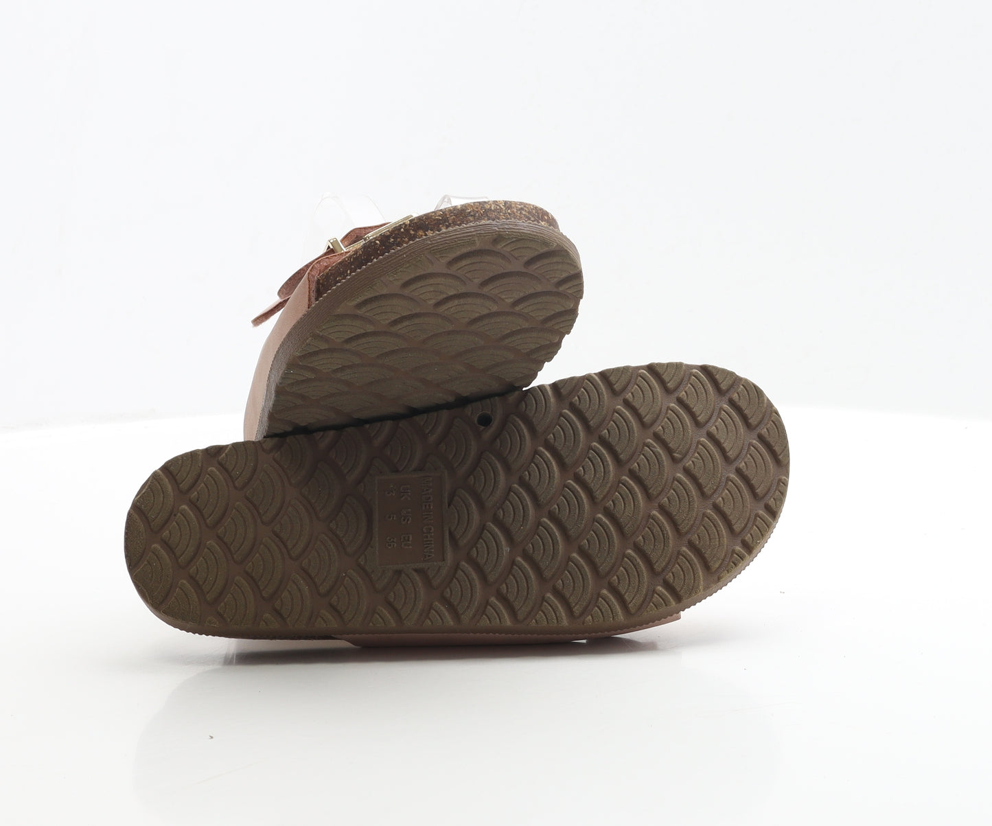 F&F Womens Pink Polyester Slip On Sandal UK EUR 36