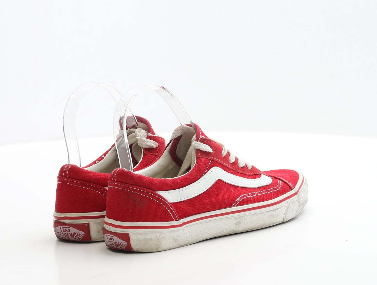 VANS Womens Red Fabric Trainer UK 4.5 EUR 37