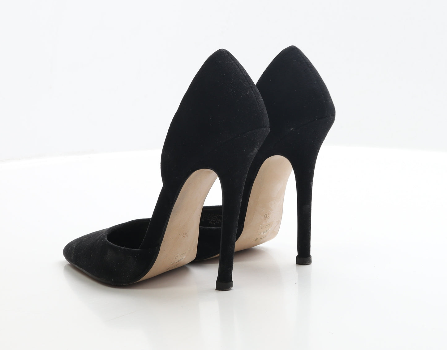 Kurt Geiger Womens Black Faux Suede Court Heel UK 3 EUR 36