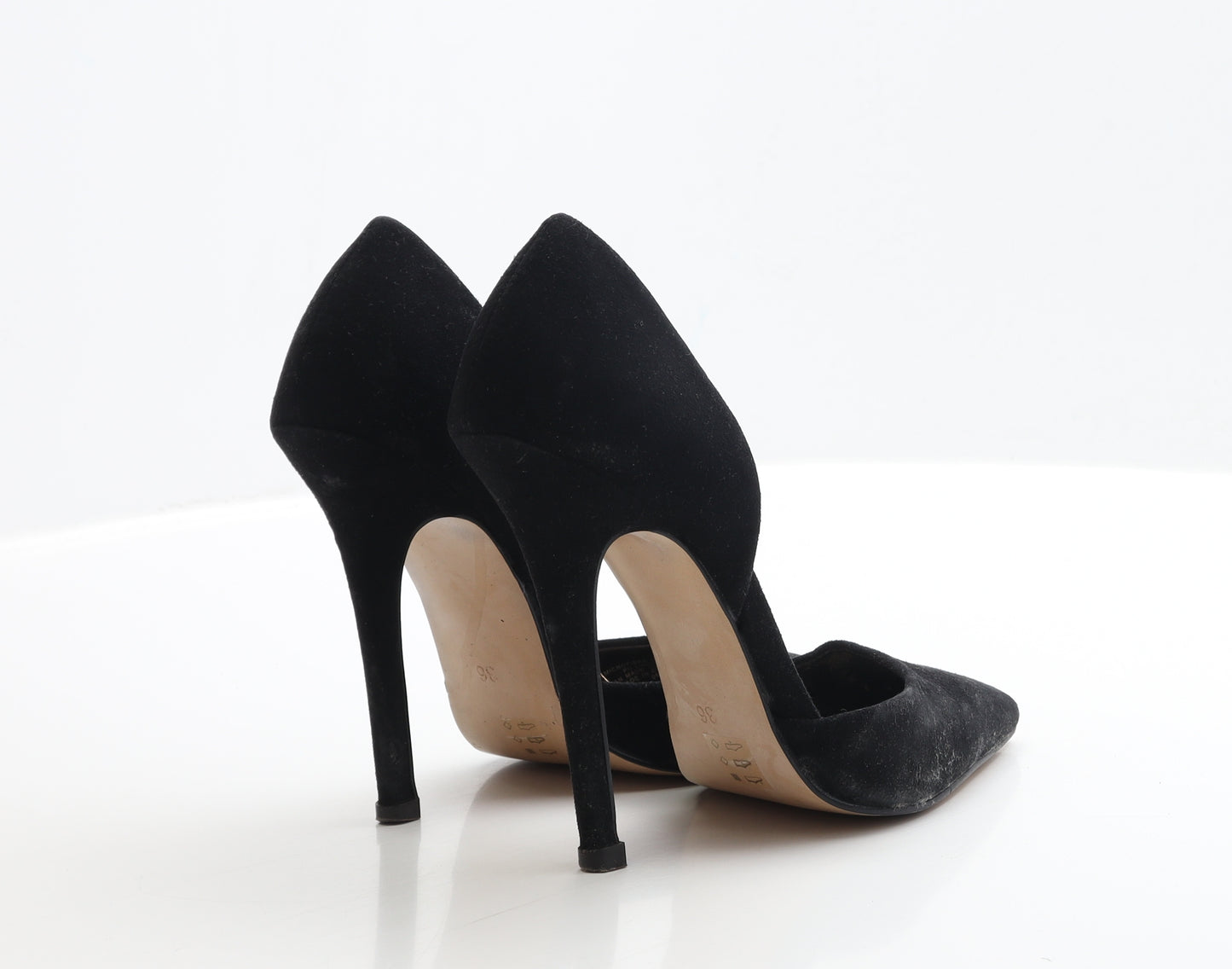 Kurt Geiger Womens Black Faux Suede Court Heel UK 3 EUR 36