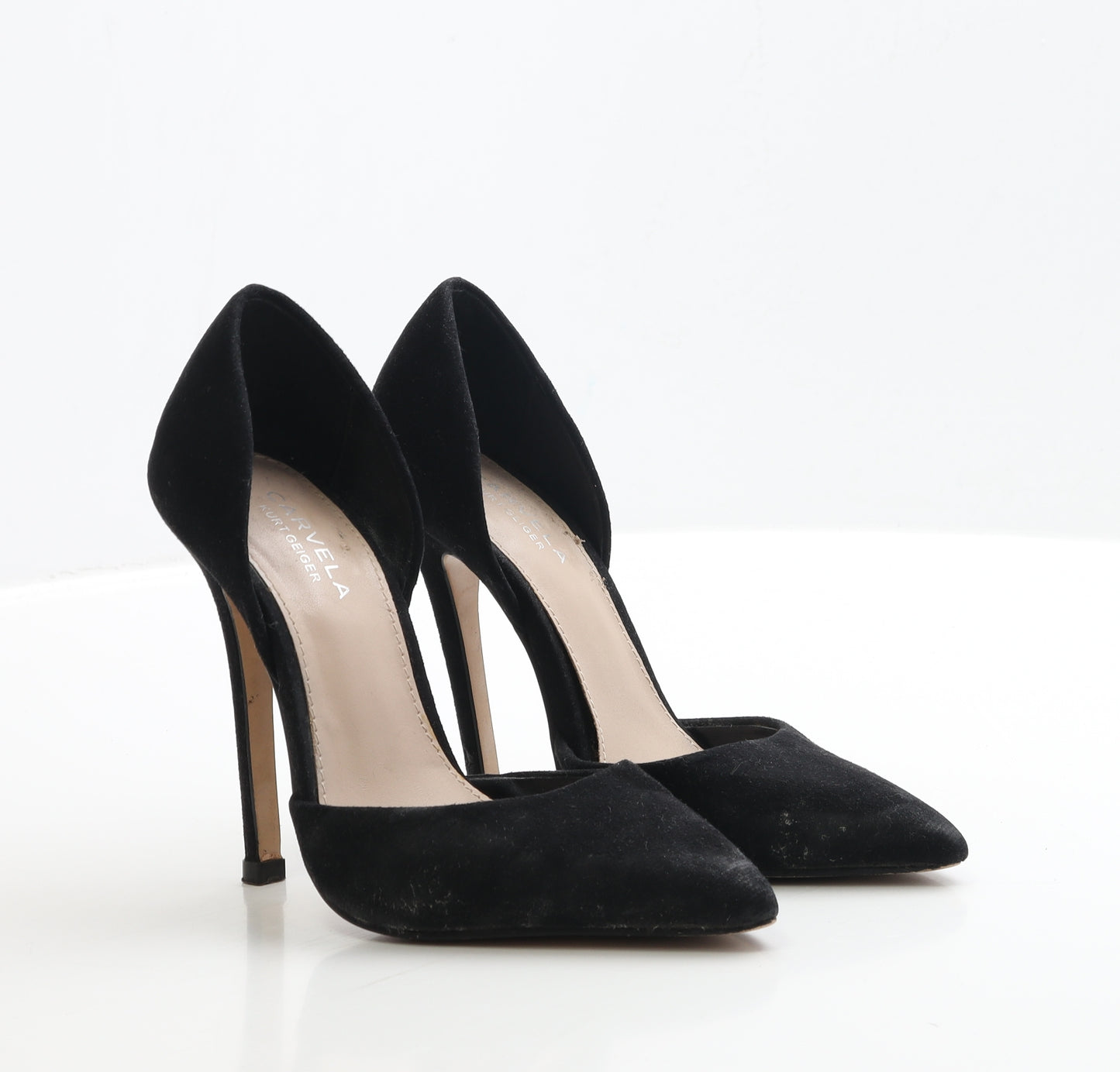 Kurt Geiger Womens Black Faux Suede Court Heel UK 3 EUR 36