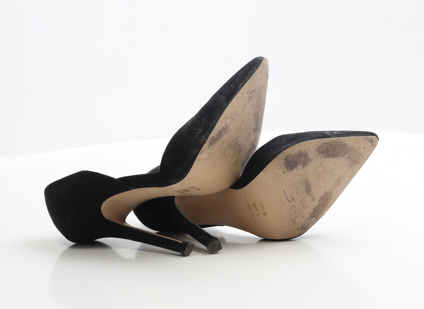 Kurt Geiger Womens Black Faux Suede Court Heel UK 3 EUR 36