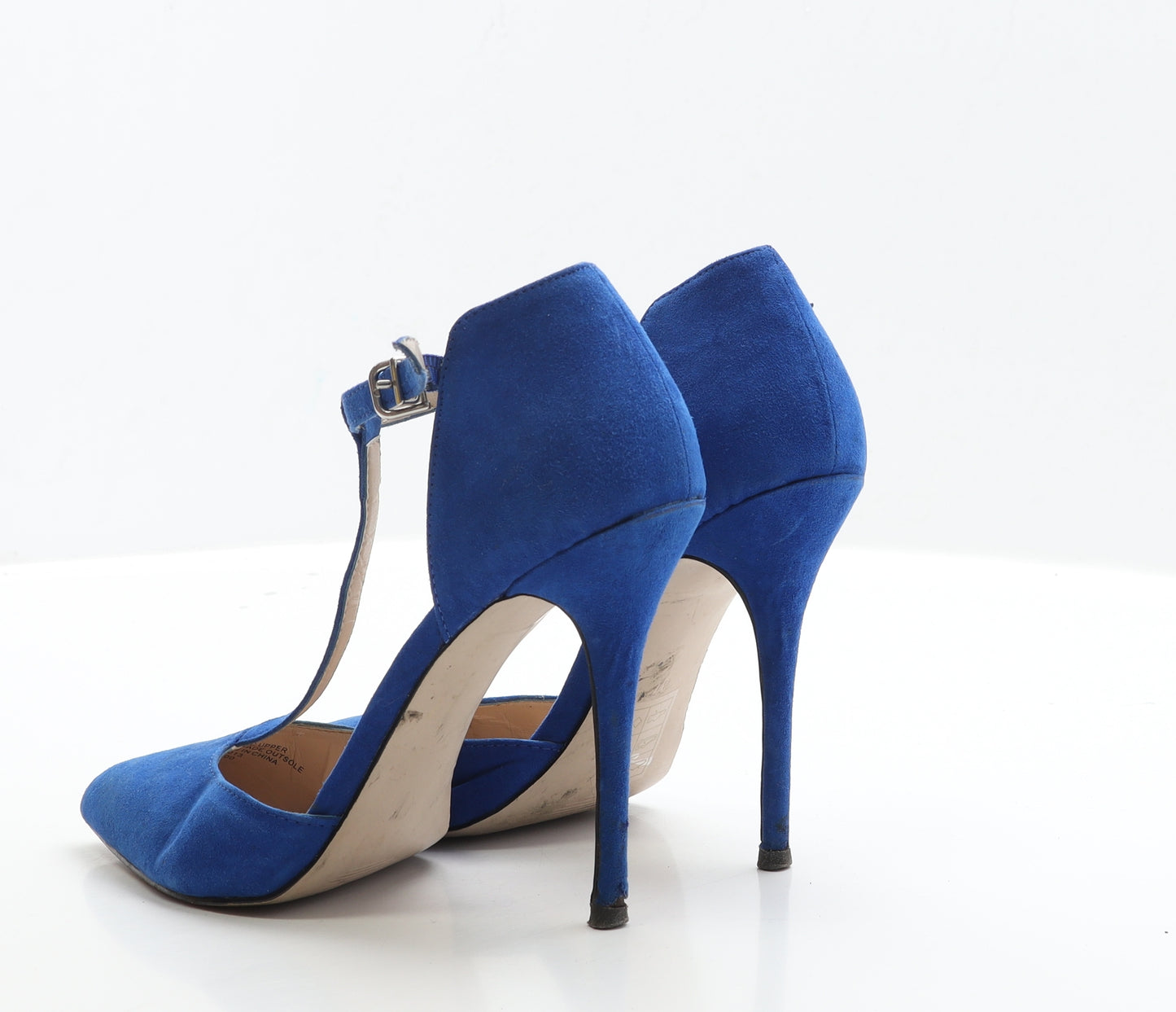 Kurt Geiger Womens Blue Faux Suede Court Heel UK 4 EUR 37