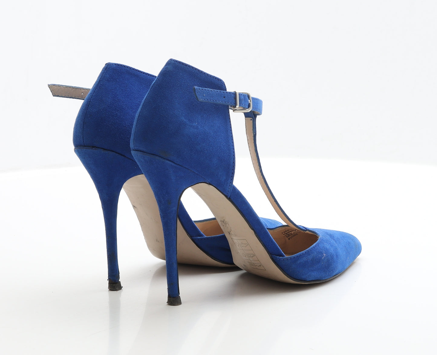 Kurt Geiger Womens Blue Faux Suede Court Heel UK 4 EUR 37