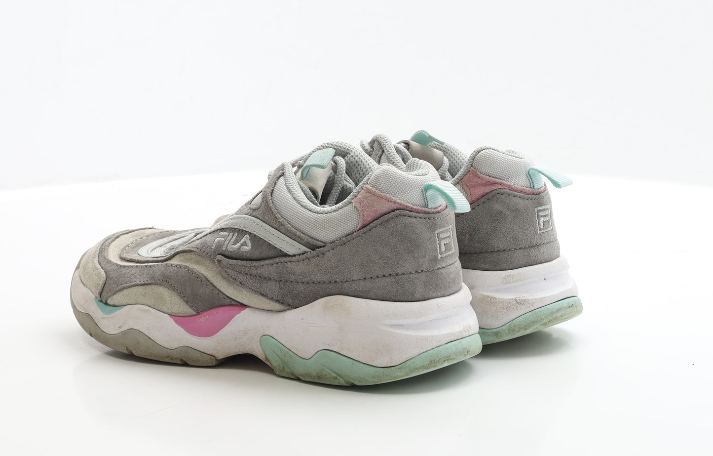 FILA Womens Grey Polyester Trainer UK 5 EUR 38.5